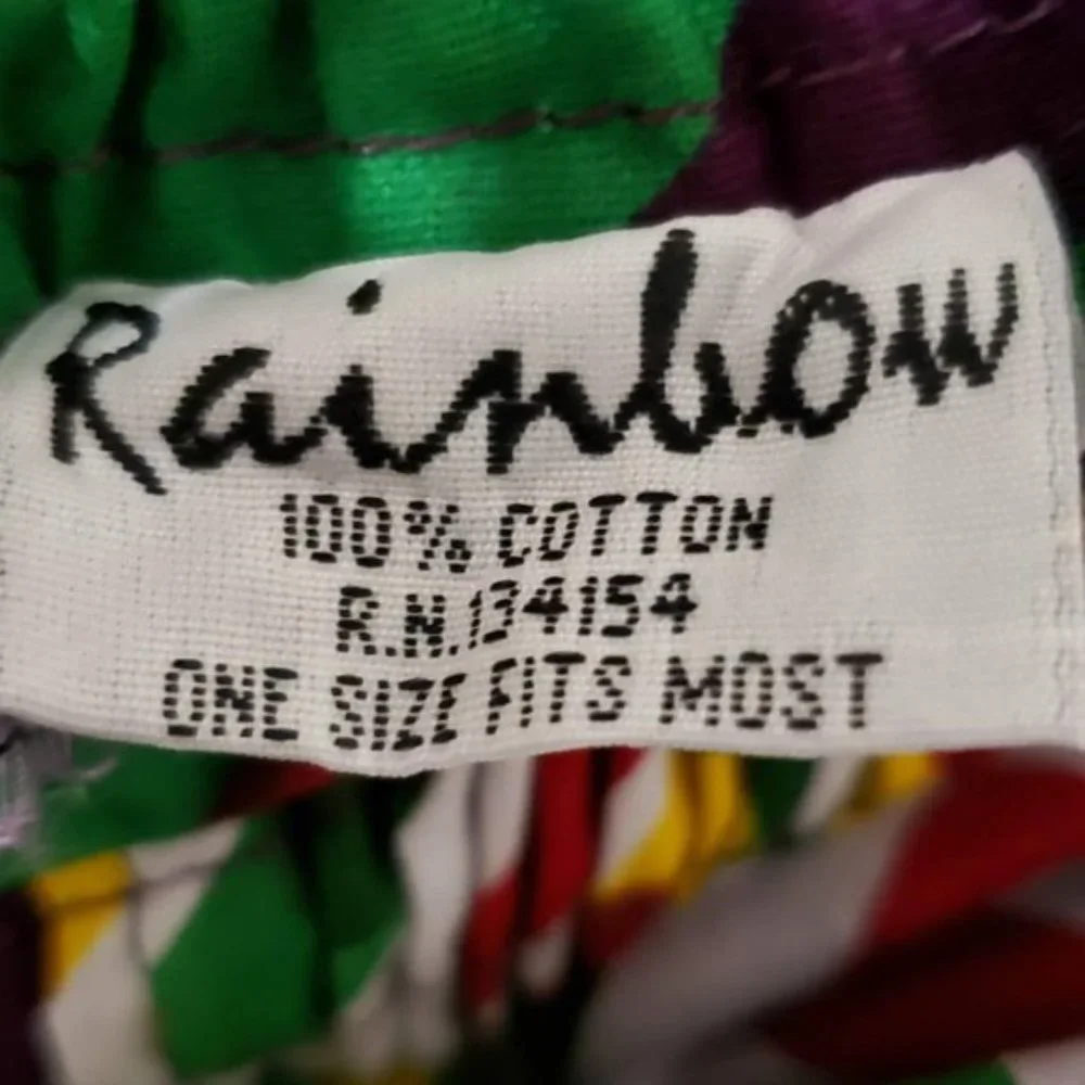 Rainbow multi-colored tiered high-low skirt - Picture 9 of 12